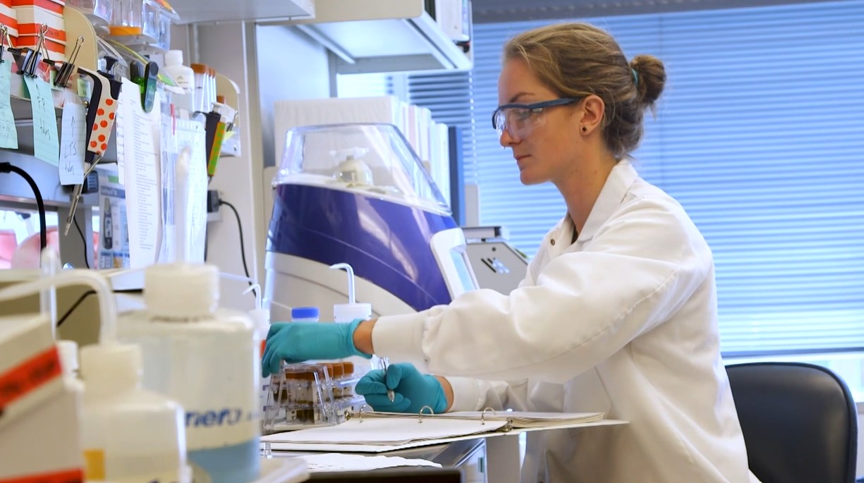 Bio Technician working in the lab