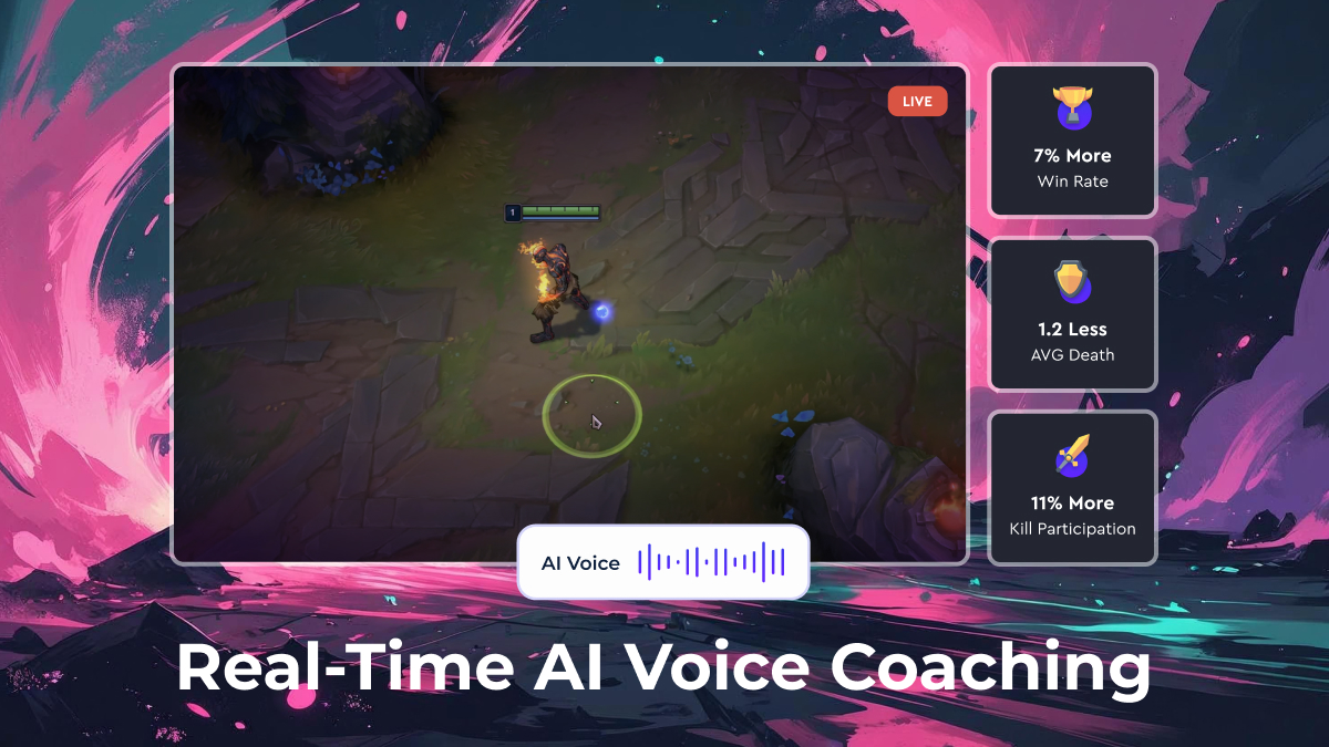 Video game AI Voice coaching for esports