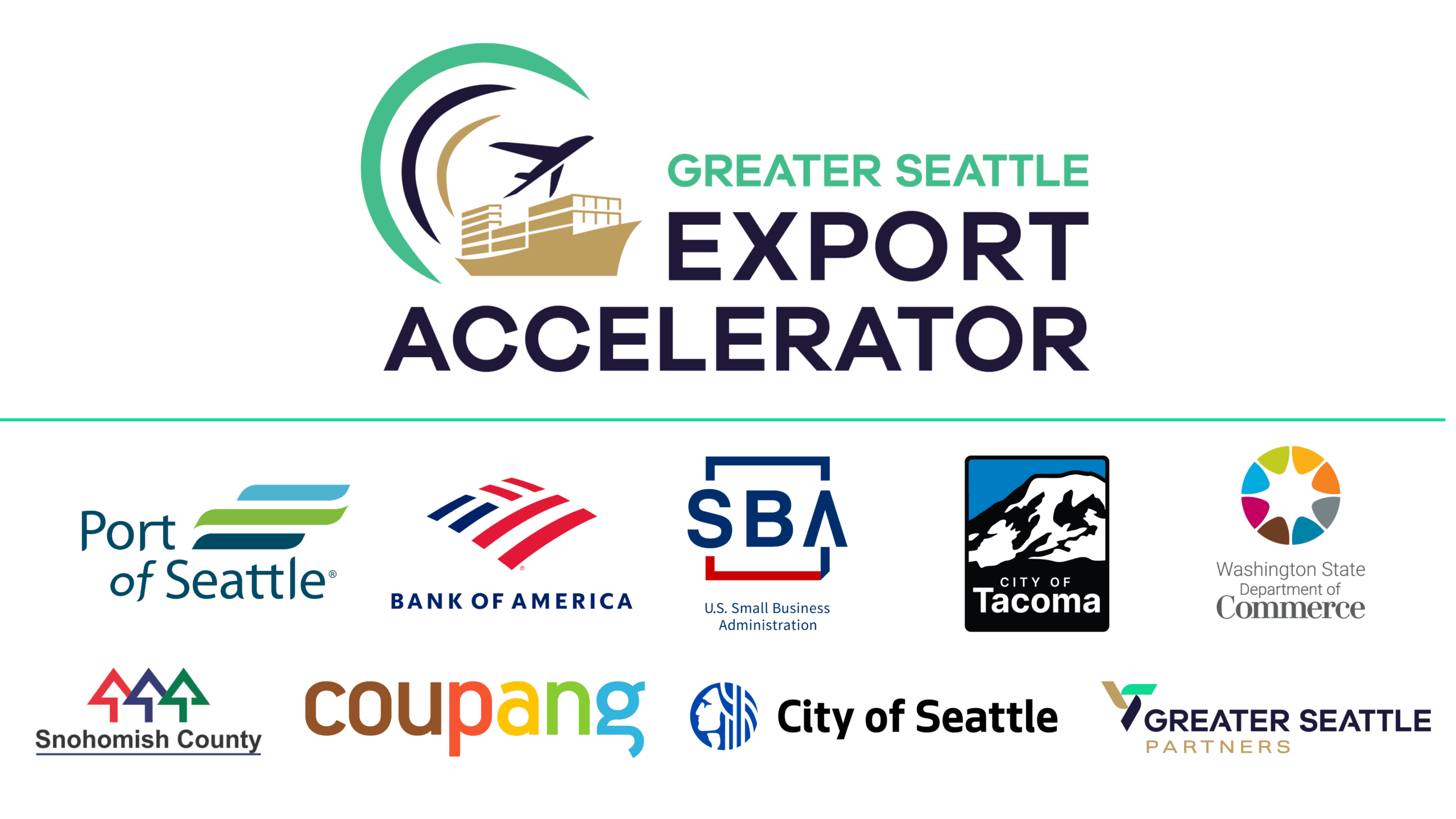 Greater Seattle Export Accelerator Sponsors