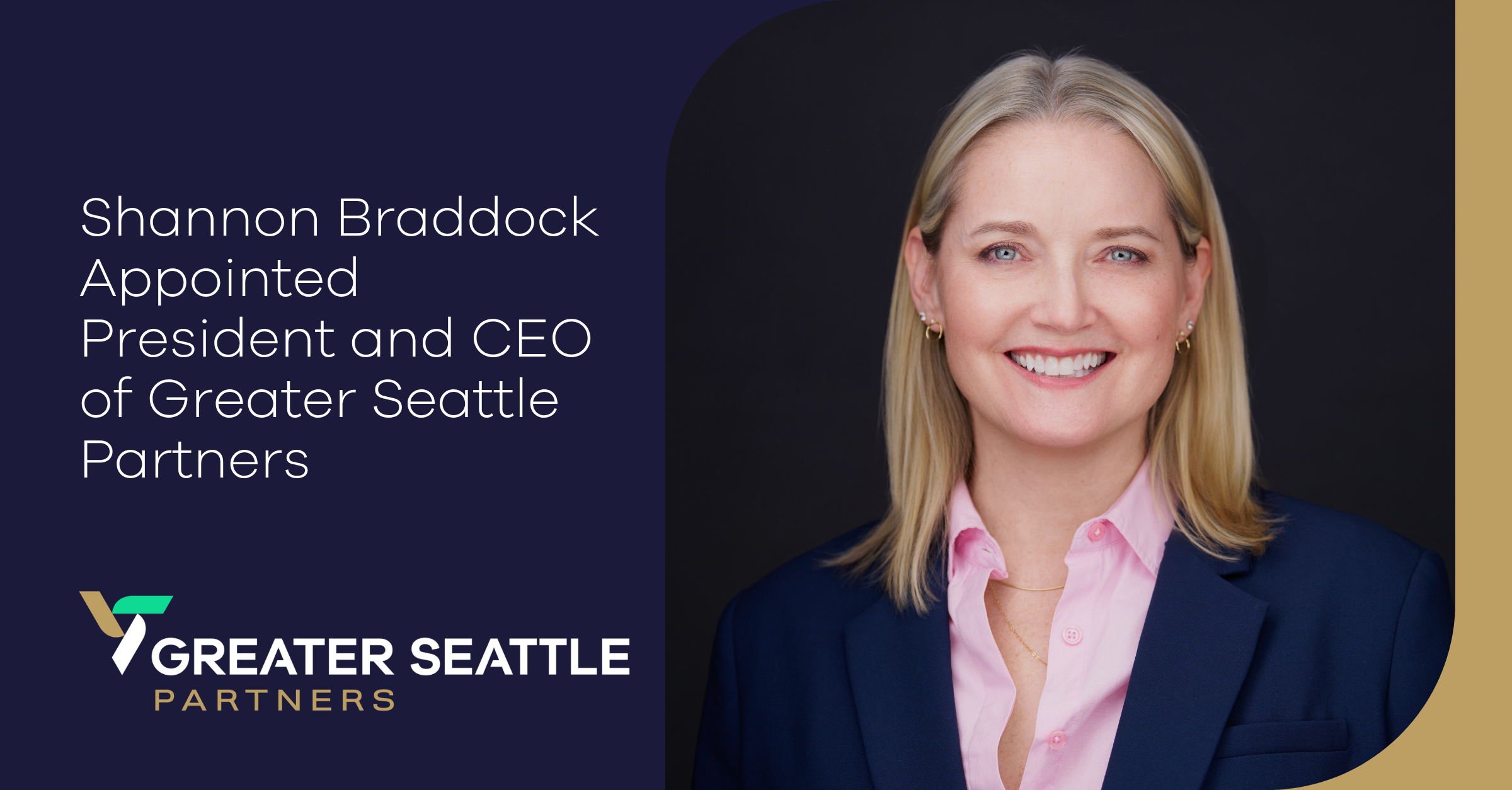 Shannon Braddock Appointed President and CEO of Greater Seattle Partners